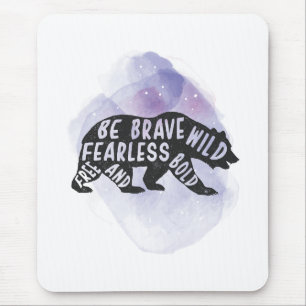 Mountain Forest Bear Lover Silhouette  Mouse Pad