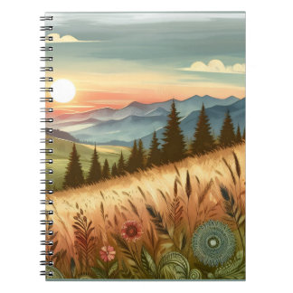 Mountain Forest Hills Country Boho Nature Notebook