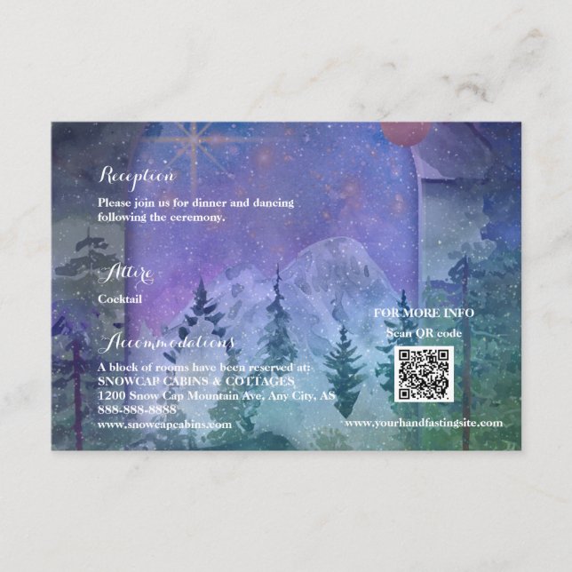 Mountain Forest Paradise Enclosure Card (Front)