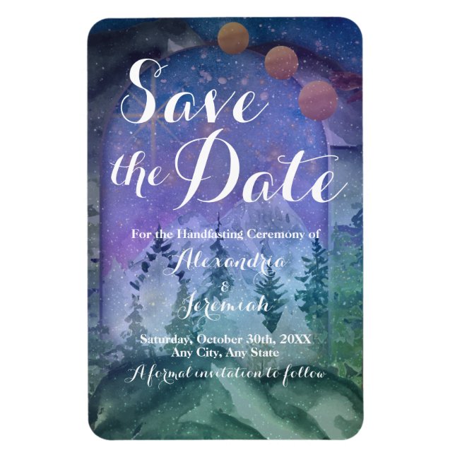 Mountain Forest Paradise Magnet (Vertical)