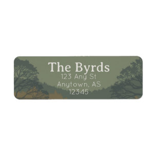 Mountain Forest Return Address Labels