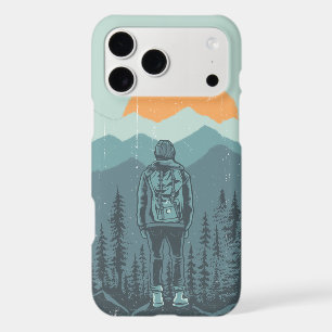 Mountain Forest Sunset Backpack Hiker Woman
