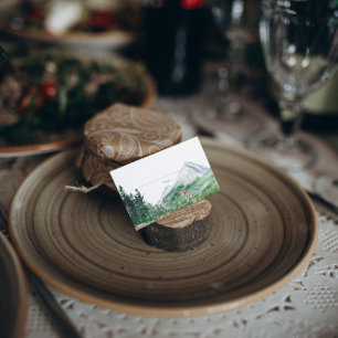 Mountain Forest Wildflower   Wedding Place Card