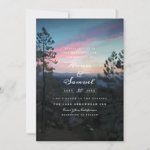 Mountain Getaway Wedding Invitation
