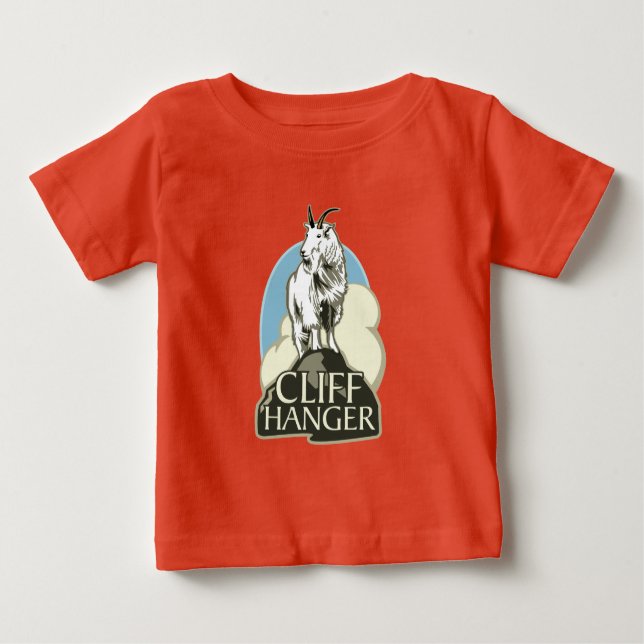 Mountain Goat Cliffhanger Baby T-Shirt (Front)