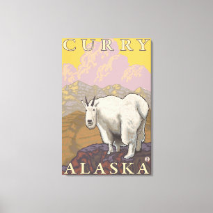 Mountain Goat - Curry, Alaska Canvas Print