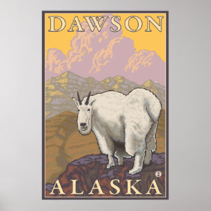 Mountain Goat - Dawson, Alaska Poster