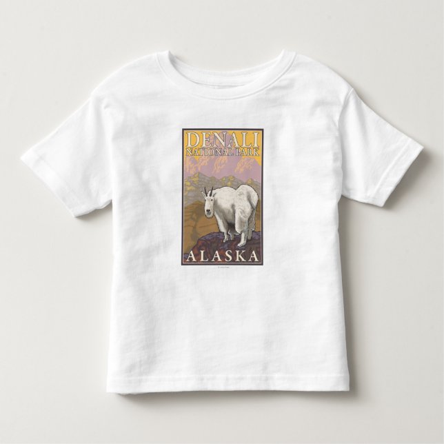 Mountain Goat - Denali National Park, Alaska Toddler T-Shirt (Front)