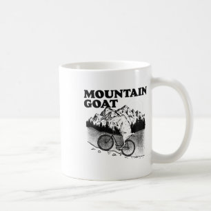 Mountain Goat Funny Mountain Biking Goat Biker Vin Coffee Mug