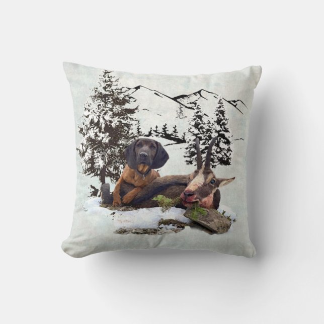 Mountain goat hunting adventure     cushion (Front)
