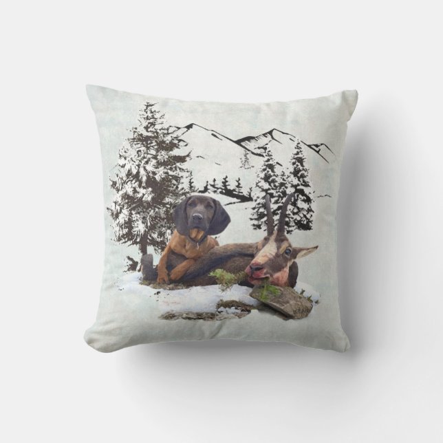 Mountain goat hunting adventure  cushion (Front)