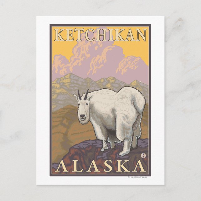Mountain Goat - Ketchikan, Alaska Postcard (Front)