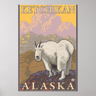 Mountain Goat - Ketchikan, Alaska Poster