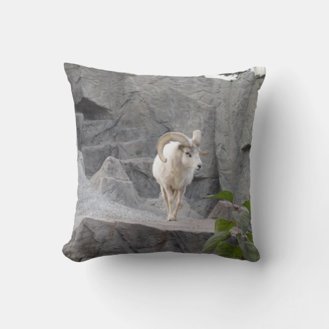 Mountain Goat Pillow (Front)
