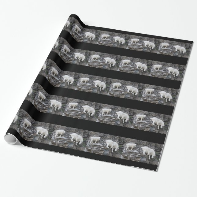 mountain goat wrapping paper (Unrolled)