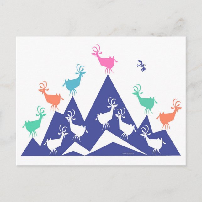 Mountain Goats Postcard (Front)