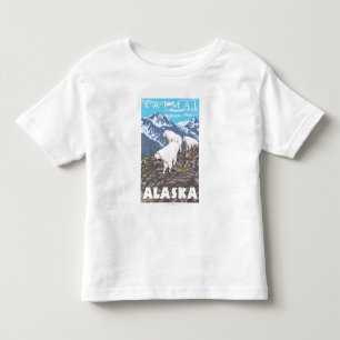 Mountain Goats Scene - Katmai, Alaska Toddler T-Shirt