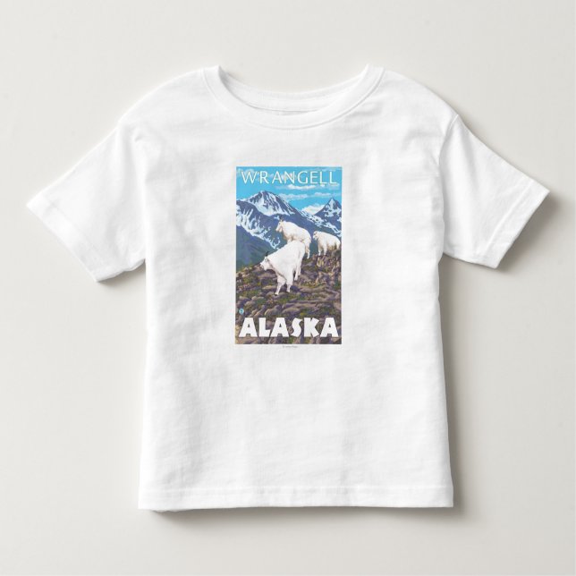 Mountain Goats Scene - Wrangell, Alaska Toddler T-Shirt (Front)