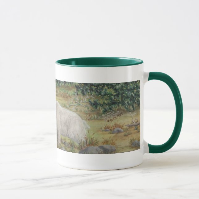 Mountain Goats Wildlife Art Mug (Right)