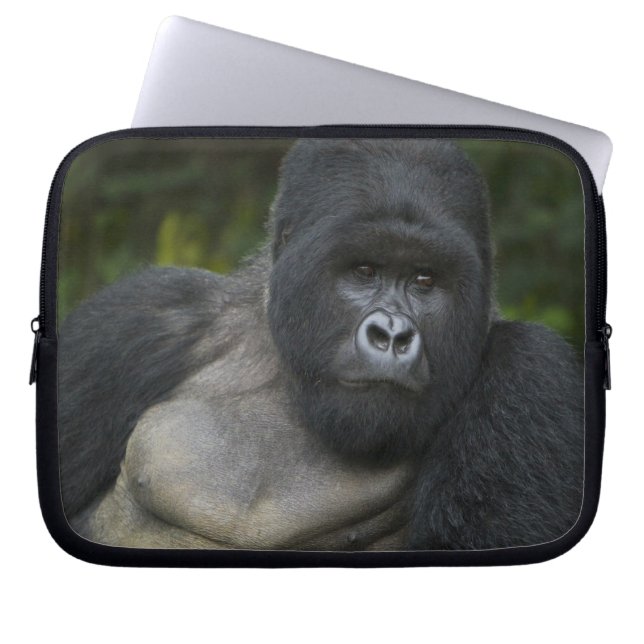 Mountain Gorilla and Silverback Laptop Sleeve (Front)