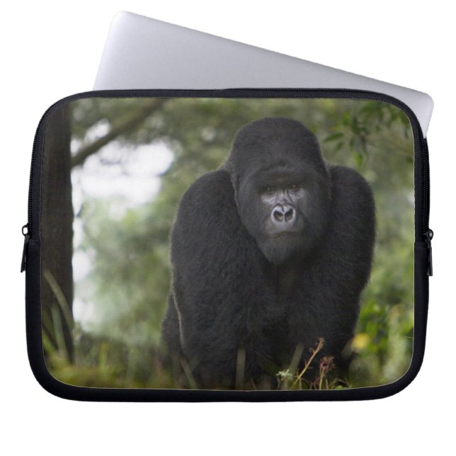 Mountain Gorilla and Silverback Laptop Sleeve (Front)