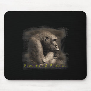Mountain Gorilla Environmental Protection Conserva Mouse Pad