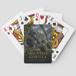 Mountain Gorilla Rainforest ANIMALS Poker Playing Cards