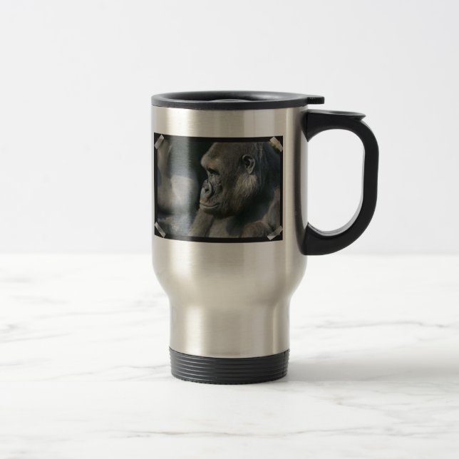 Mountain Gorilla Stainless Travel Mug (Right)