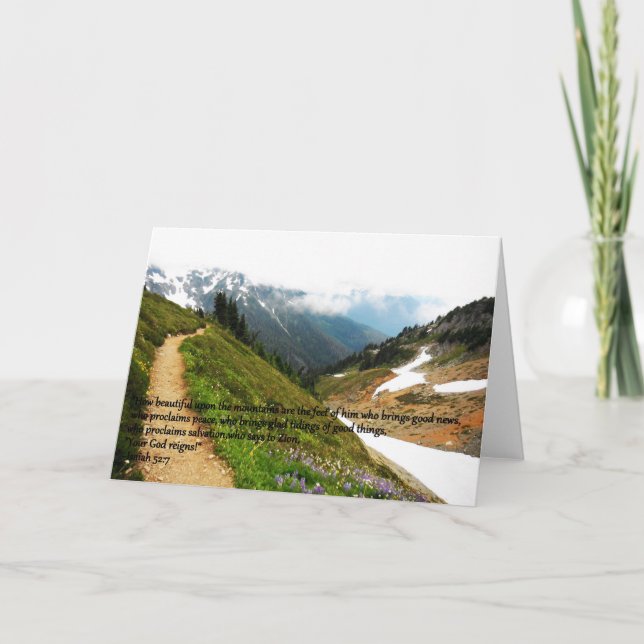 Mountain greeting card (Front)