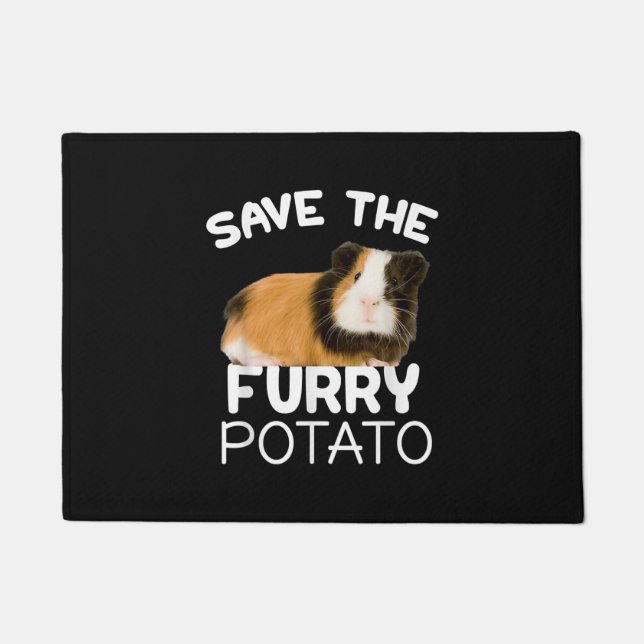 Mountain Guinea Pig - Save Furry Potato Doormat (Front)