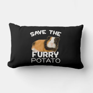 Mountain Guinea Pig - Save Furry Potato Lumbar Cushion