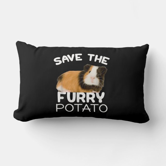 Mountain Guinea Pig - Save Furry Potato Lumbar Cushion (Front)