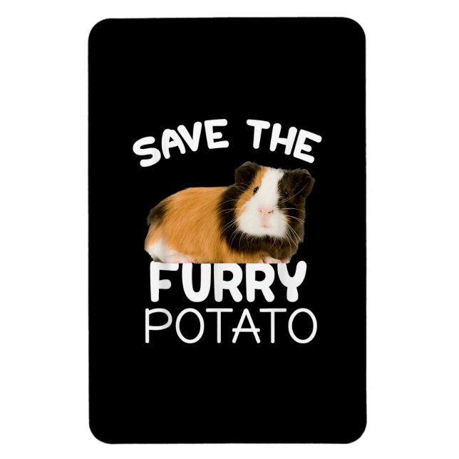 Mountain Guinea Pig - Save Furry Potato Magnet (Vertical)