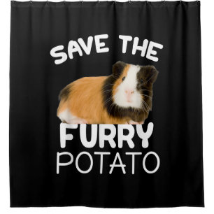 Mountain Guinea Pig - Save Furry Potato Shower Curtain