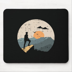 Mountain Hiker Travel Hiking Traveller Mountaineer Mouse Pad
