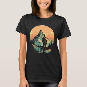 Mountain Hiking Adventure Sunset T-Shirt