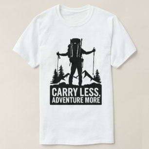 Mountain Hiking Backpacking Adventure Outdoor Art T-Shirt