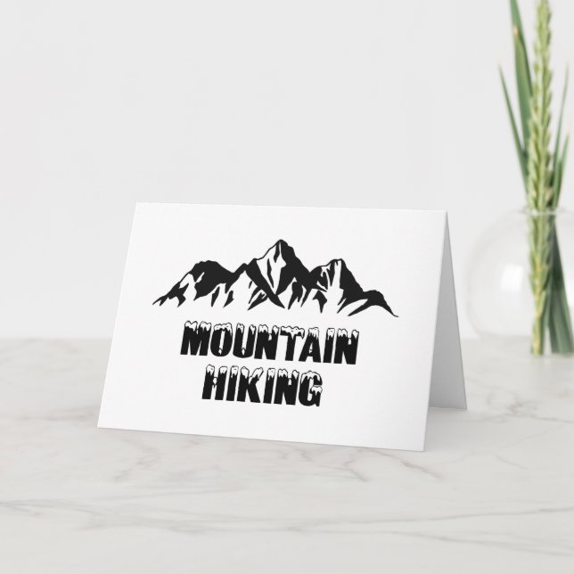 Mountain hiking card (Front)