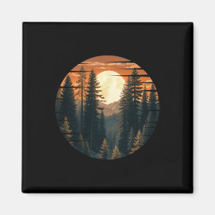 Mountain Hiking Climbing Outdoor Nature Forest Men Magnet
