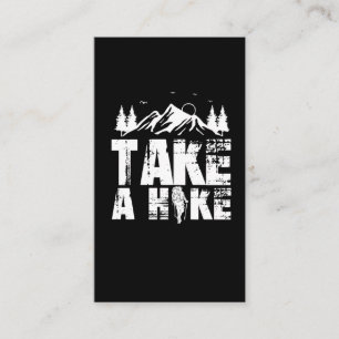 Mountain Hiking Enthusiast Outdoor Nature Lover Business Card