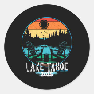 Mountain Hiking Skiing Family Vacation 2025 Trip L Classic Round Sticker