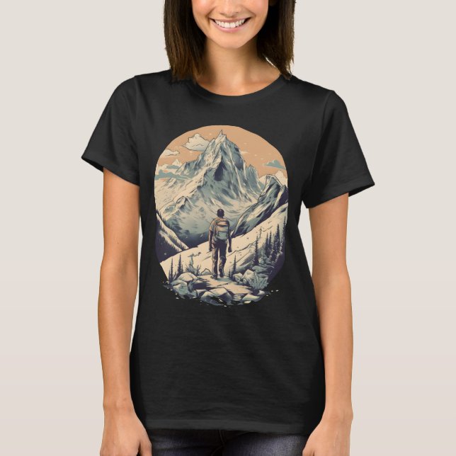 Mountain Hiking T-Shirt (Front)