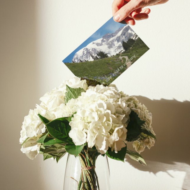 Mountain Hiking Trail Get Well Card (In Situ)