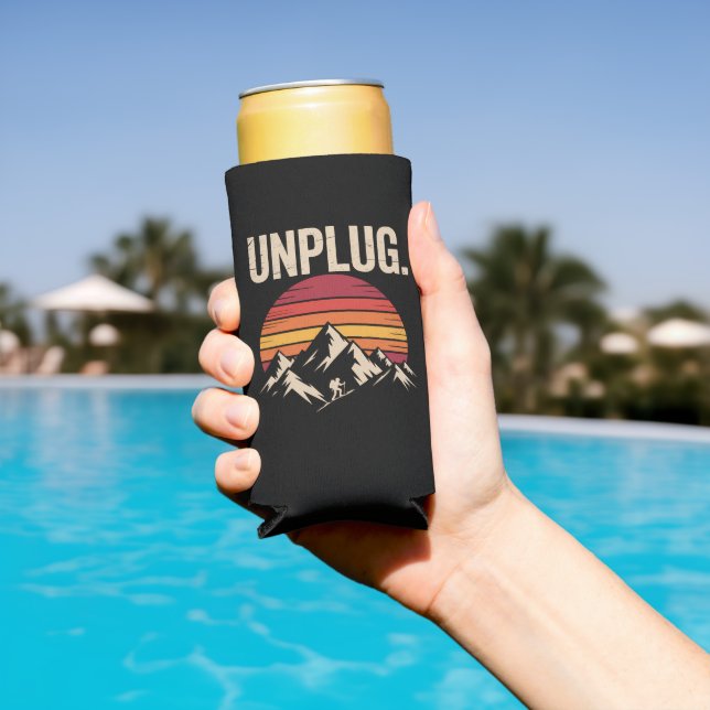 Mountain Hiking Unplug Seltzer Can Cooler (In Situ Pool)
