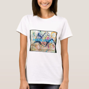 Mountain Horse Abstract Jeff Hankamer Artjunkhaus T-Shirt