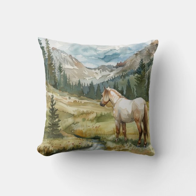 Mountain Horse Cushion (Front)