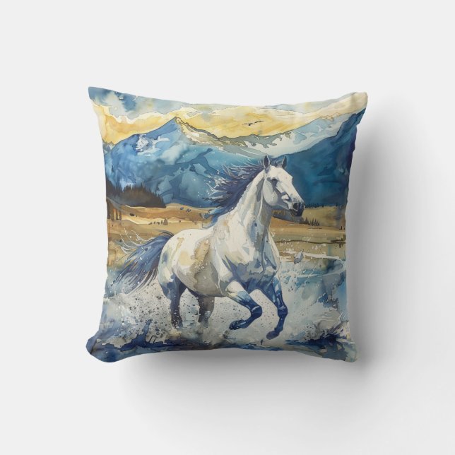 Mountain Horse Cushion (Front)