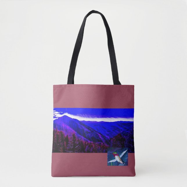 Mountain Hummingbird Tote Baag Bag (Front)