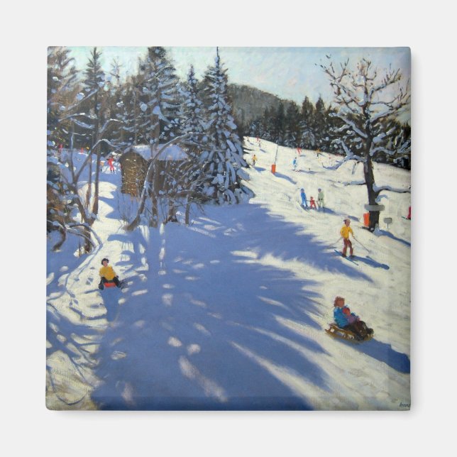 Mountain hut Morzine Magnet (Front)