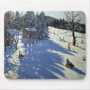 Mountain hut Morzine Mouse Pad